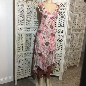 Pink floral Komarov Dress S